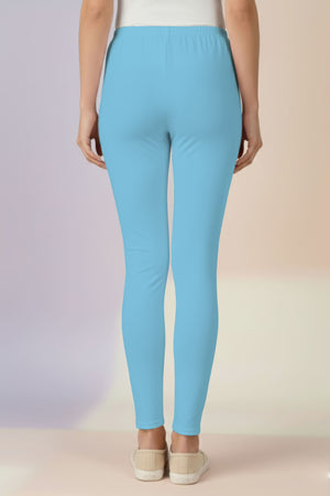 Sky Blue Ankle Leggings