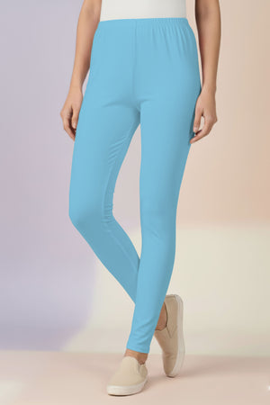 Sky Blue Ankle Leggings