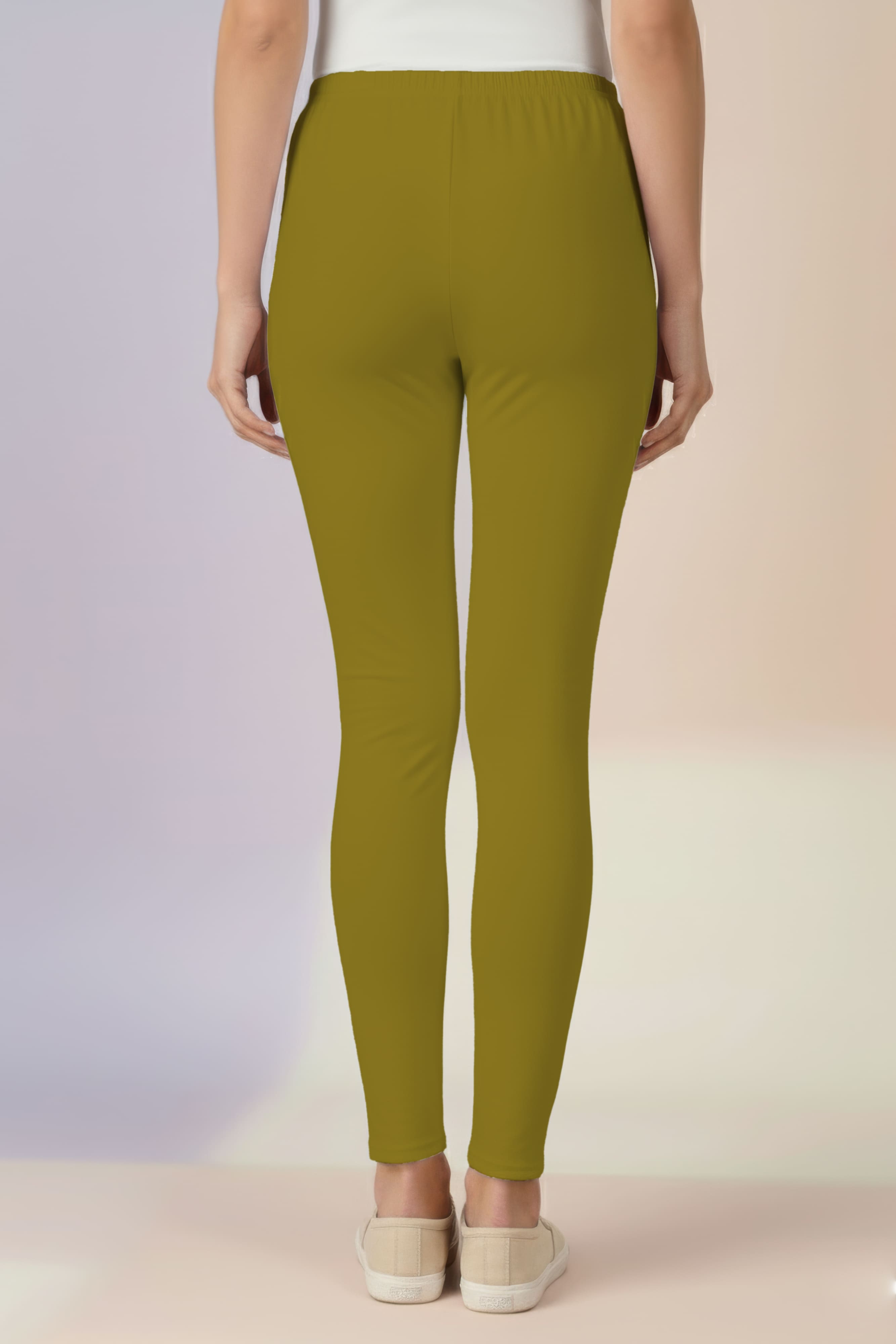 Spicy Mustard Ankle Leggings