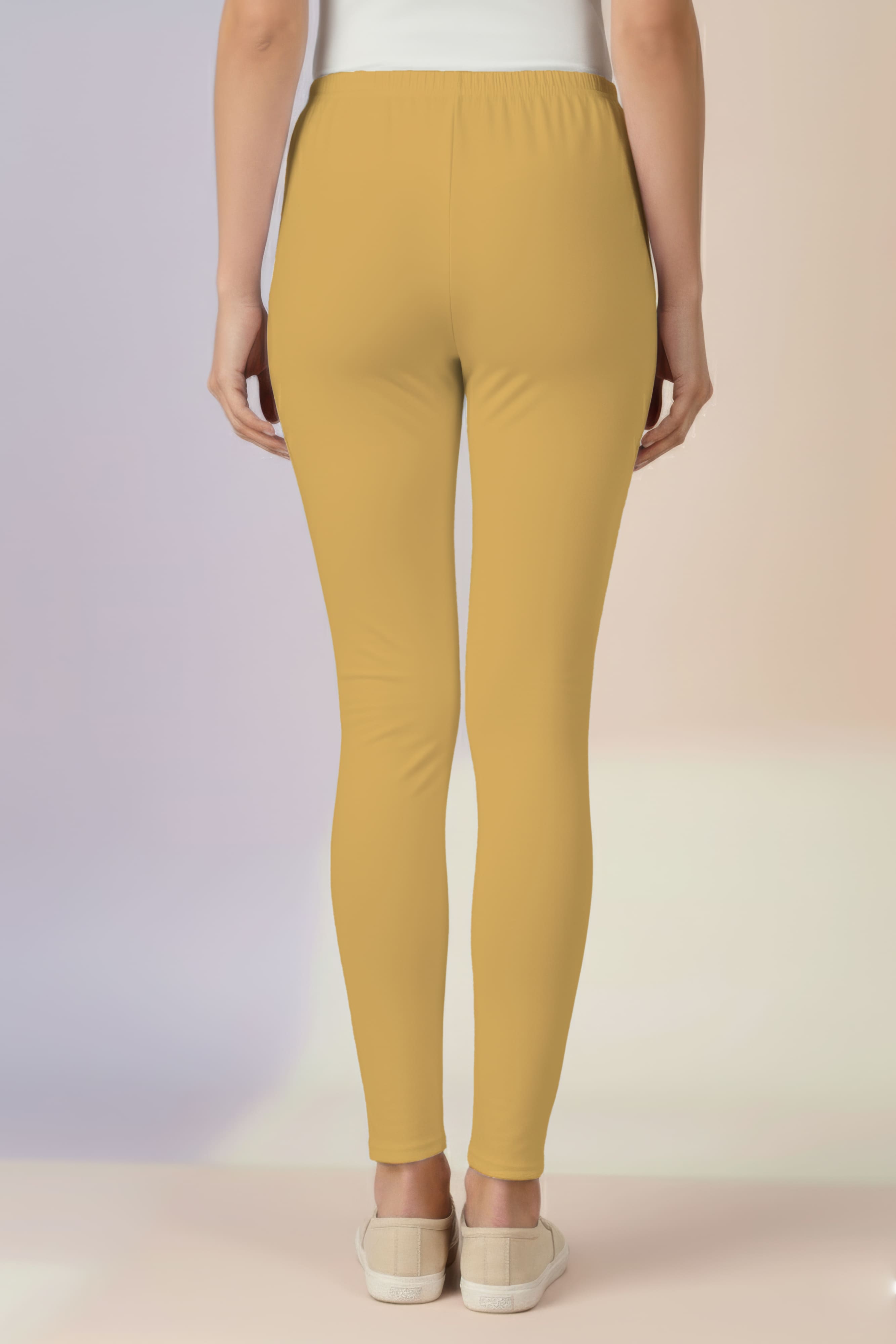 Sun Yellow Ankle Length Leggings