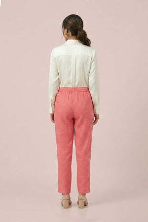 Peach Linen Pant