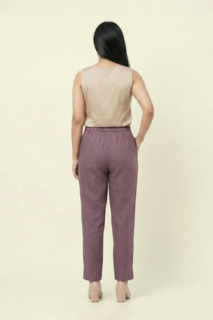 Dusty Purple Linen Pant