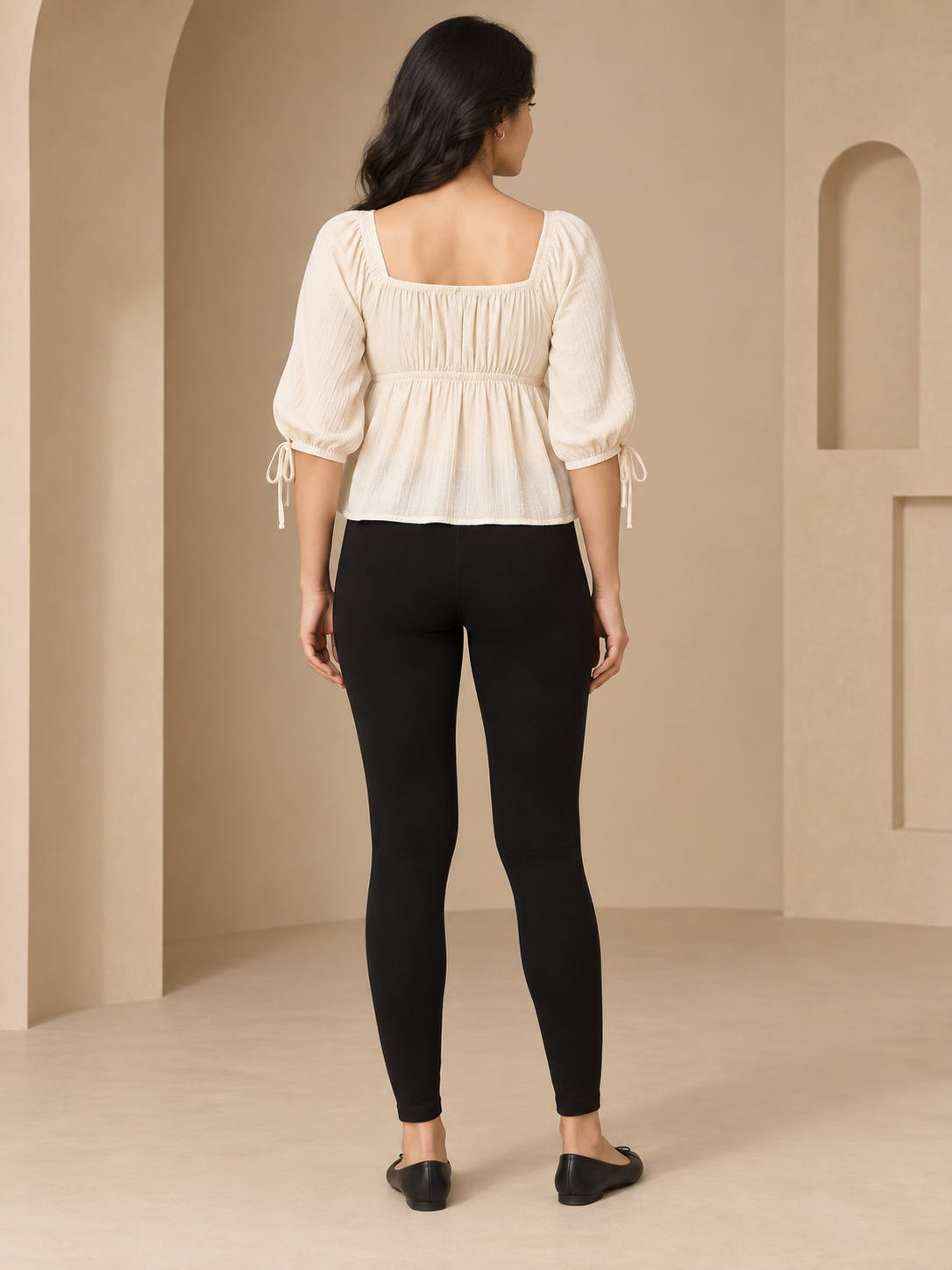 Black Ankle Length Leggings