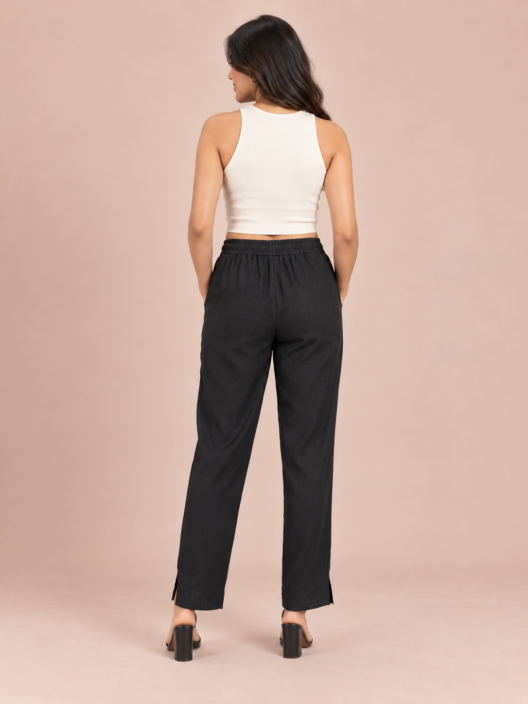 Black Linen Pant