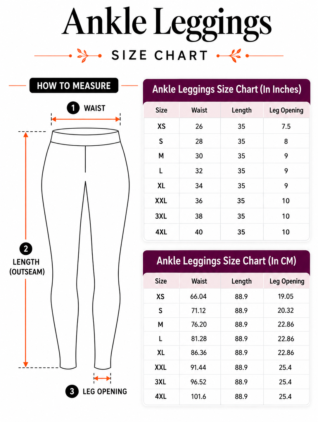 Denim Ankle Length Leggings