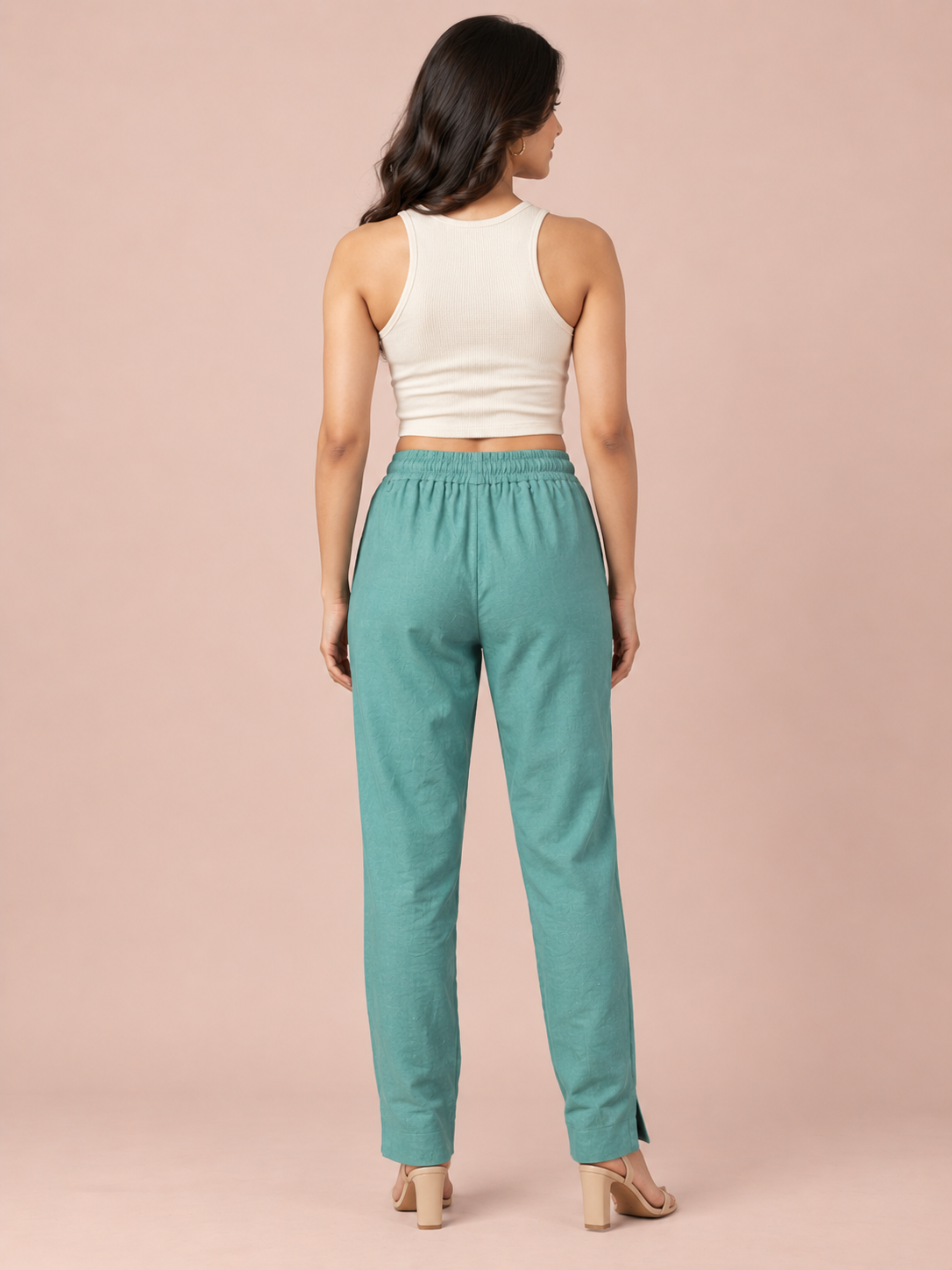 Dusty Green Linen Pant