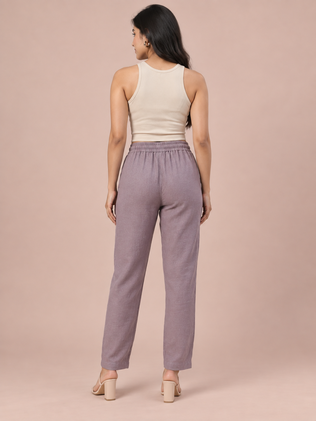 Dusty Purple Linen Pant