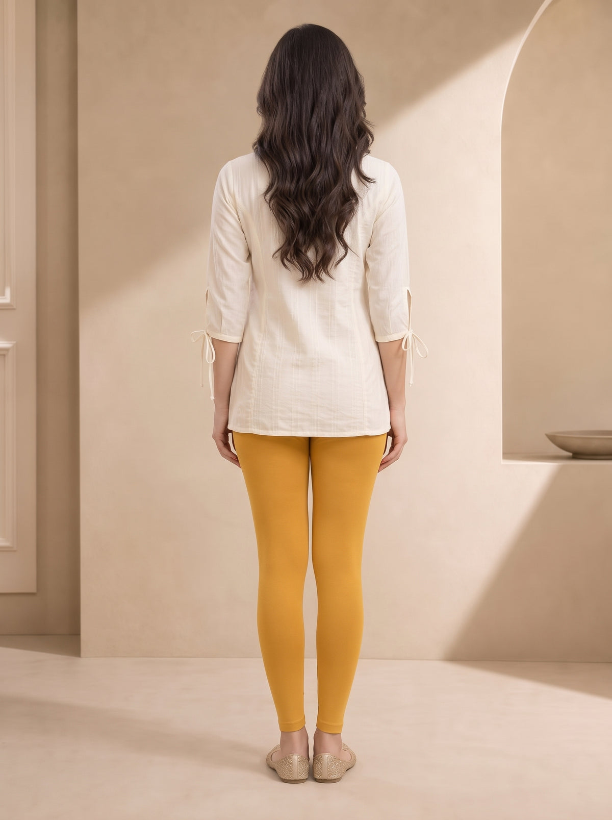 Gold Fusion Ankle Length Leggings
