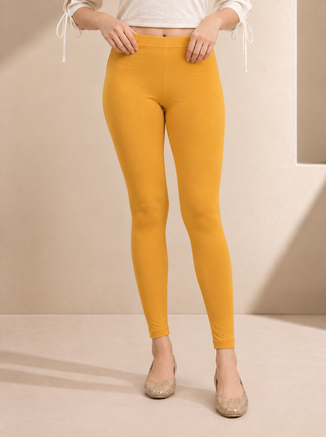 Gold Fusion Ankle Length Leggings