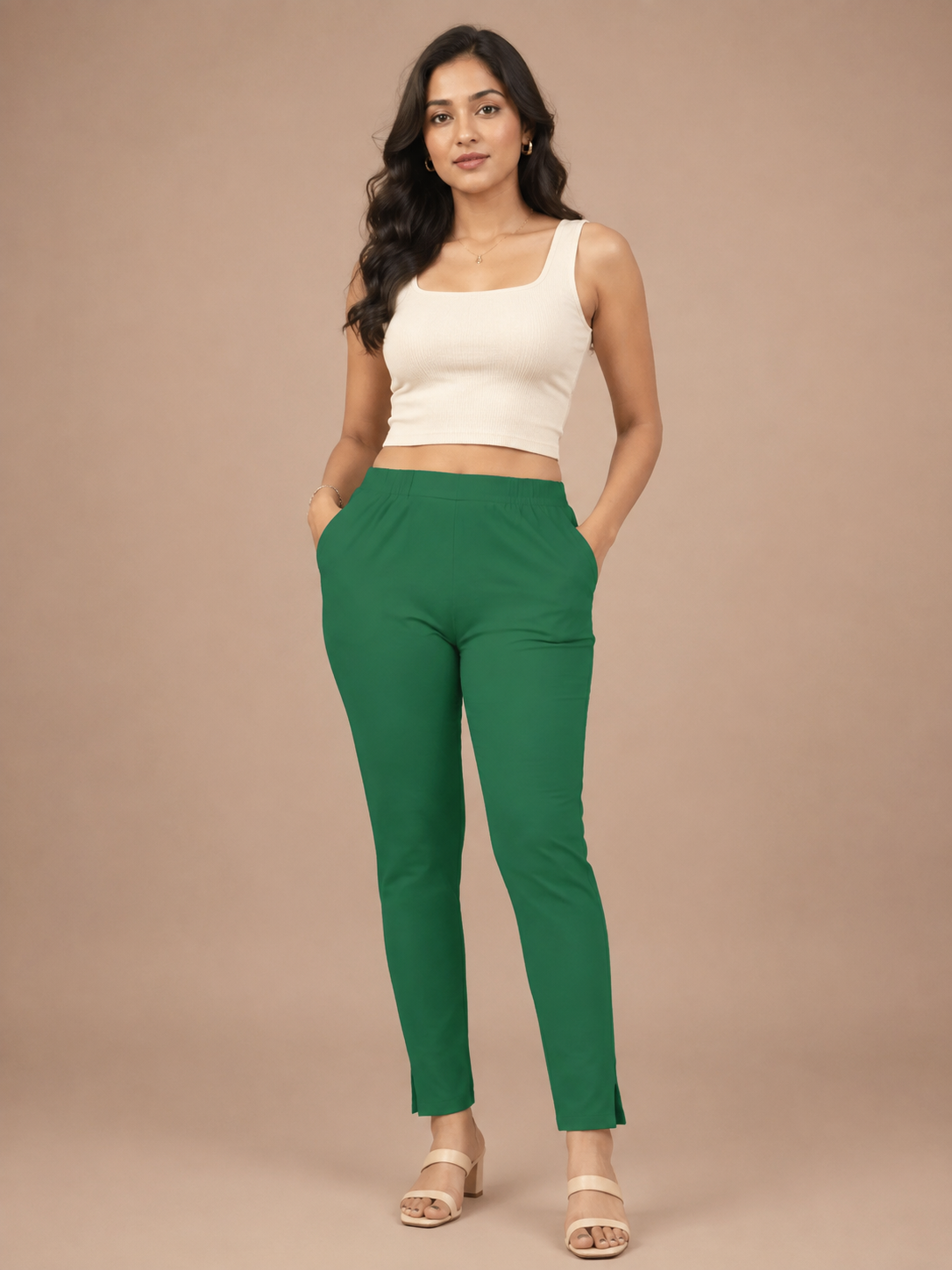 Grass Lycra Stretch Pant