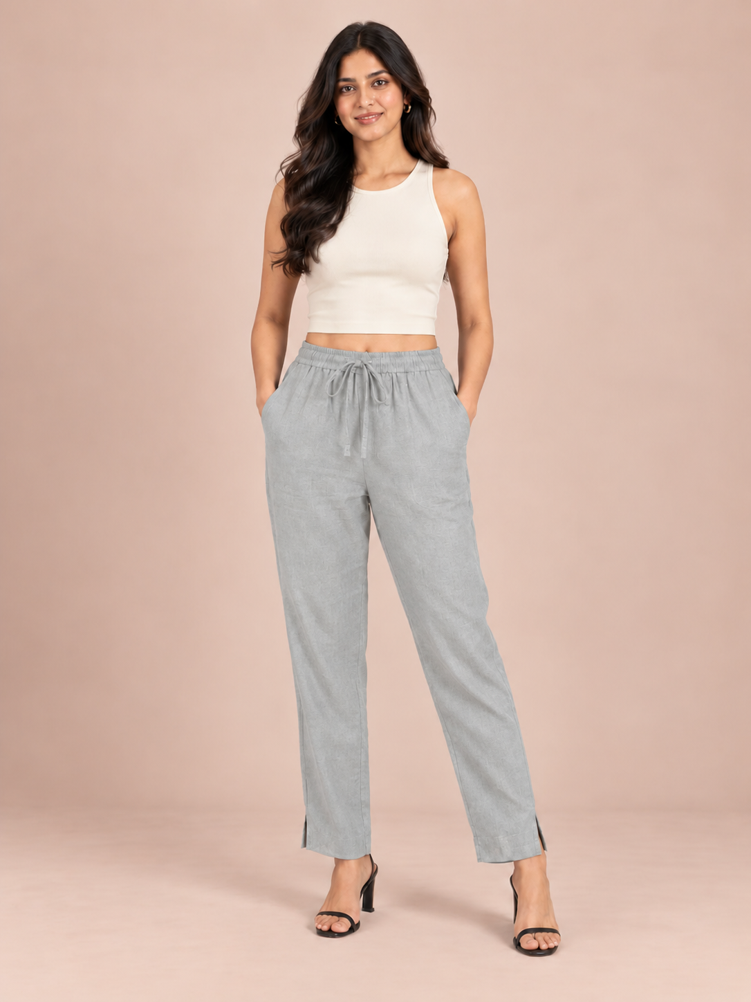 Light Grey Linen Pant