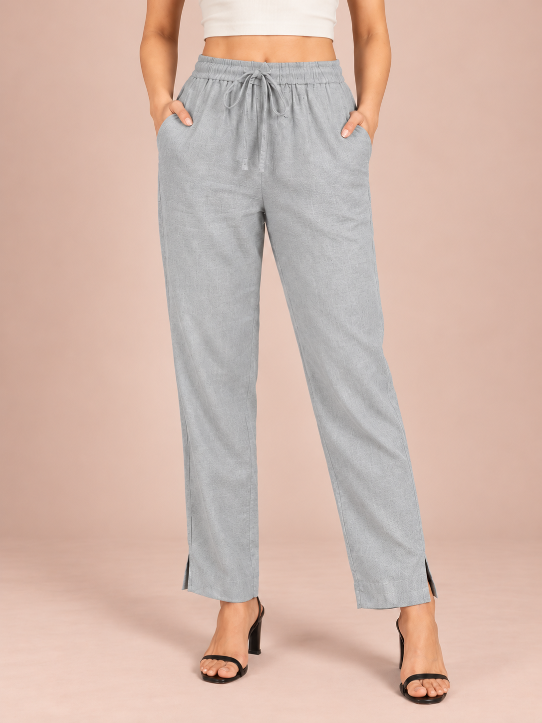 Light Grey Linen Pant
