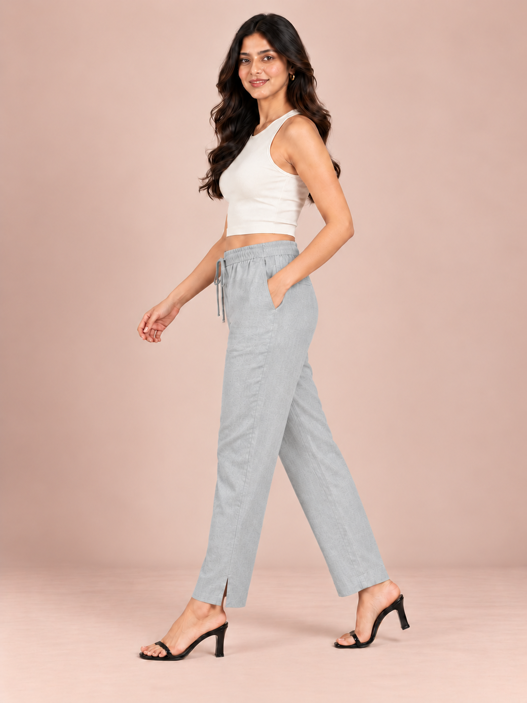 Light Grey Linen Pant