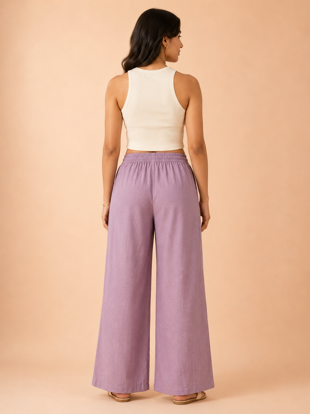 Lilac Linen Palazzo
