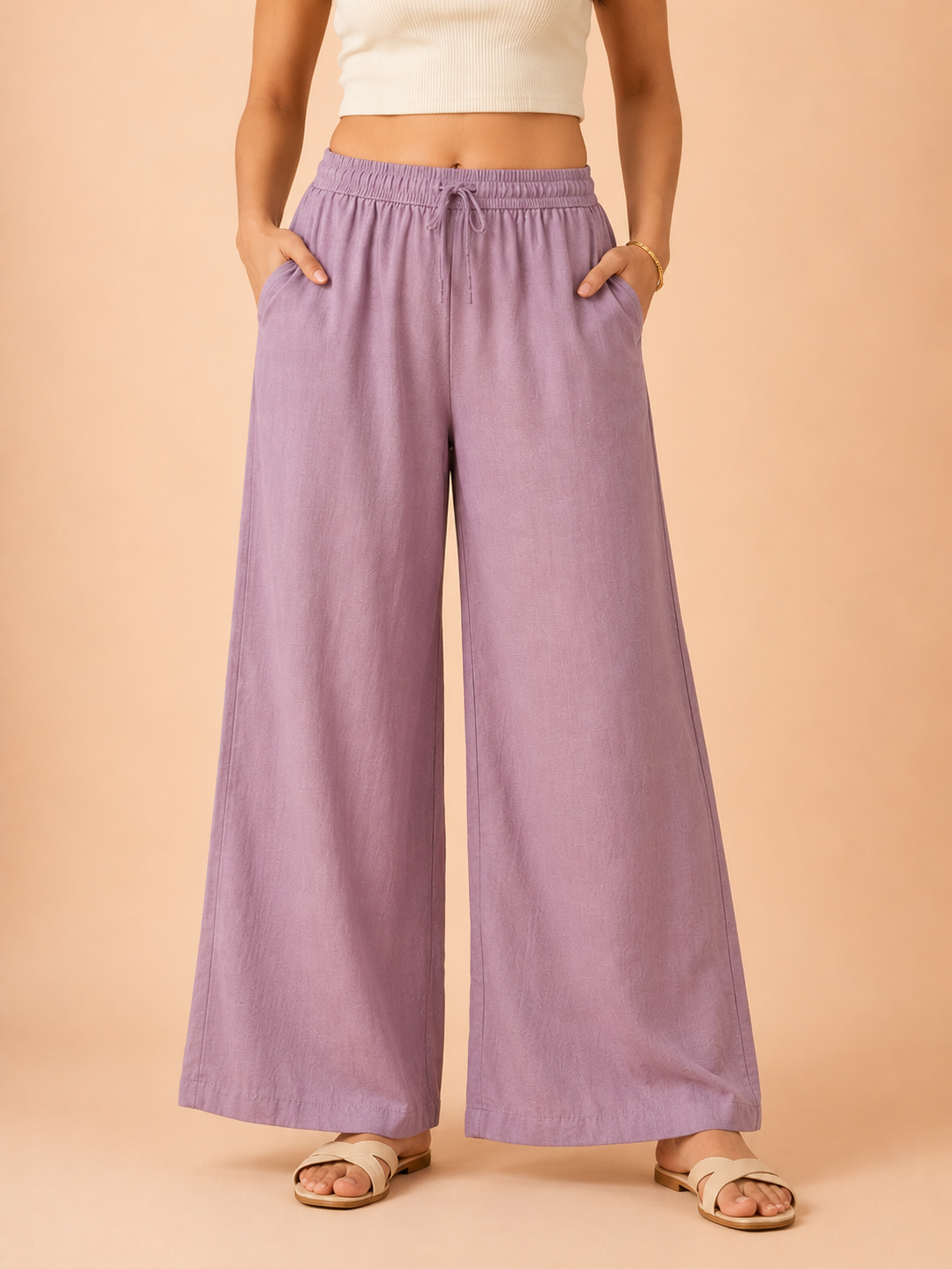 Lilac Linen Palazzo