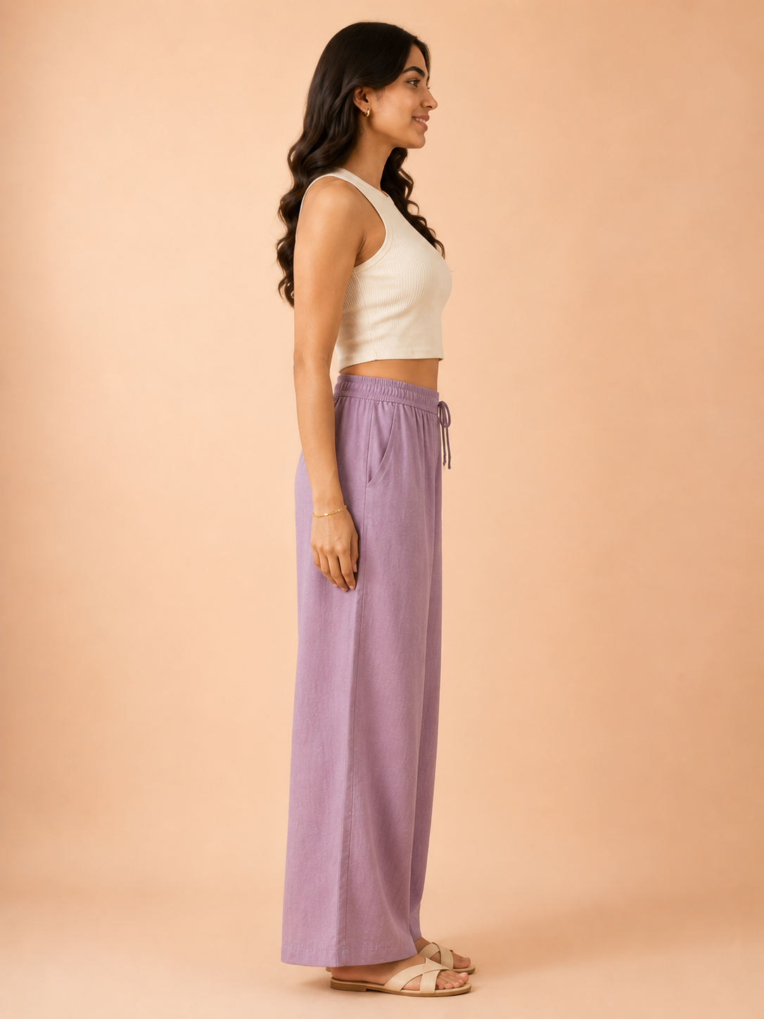 Lilac Linen Palazzo