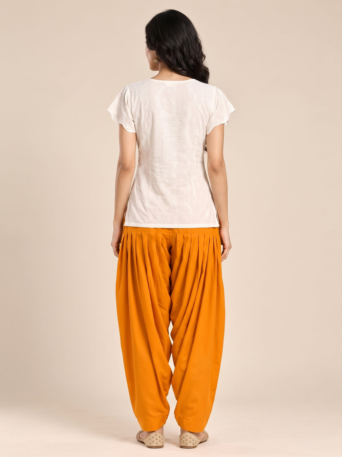 Mustard Rayon Full Patiala Salwar