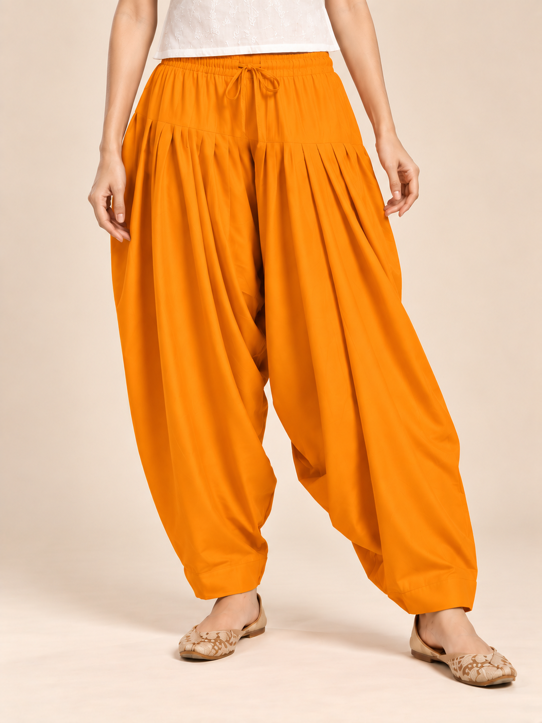 Mustard Rayon Full Patiala Salwar