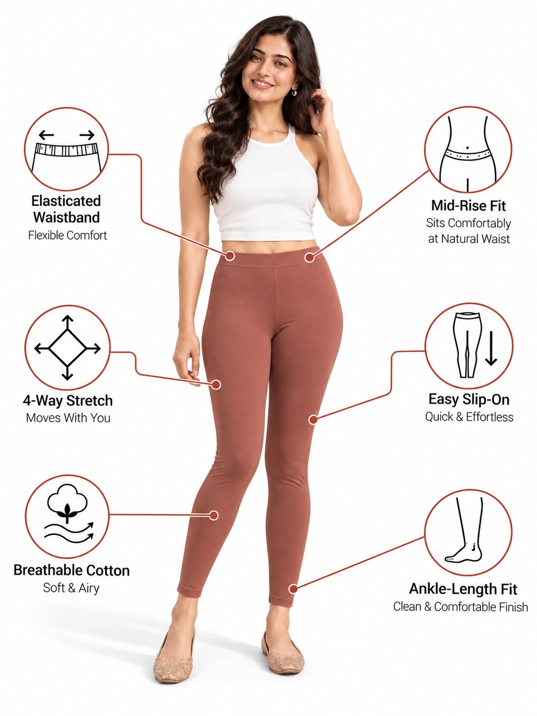 Onion Ankle Length Leggings
