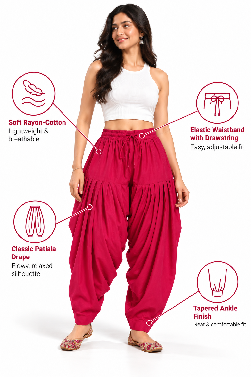 Rani Rayon Full Patiala Salwar