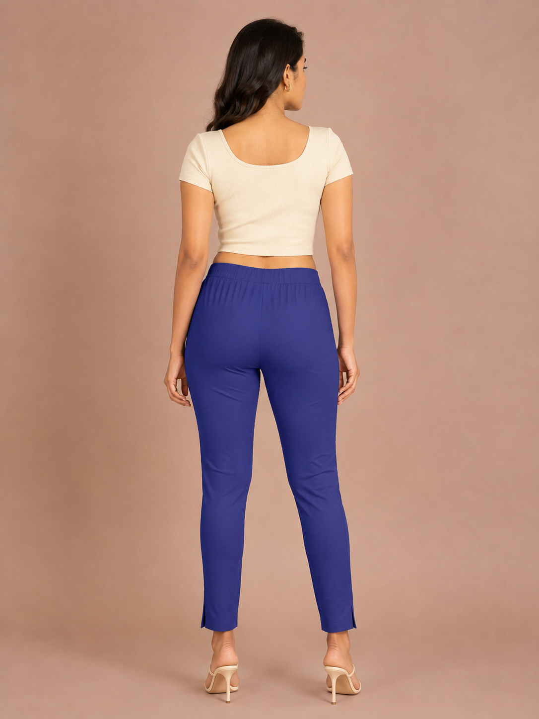 Royal Blue Lycra Stretch Pant