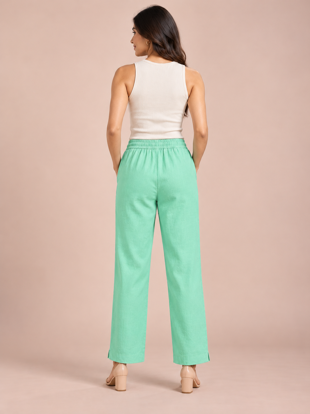 Rustic Twist Linen Pant