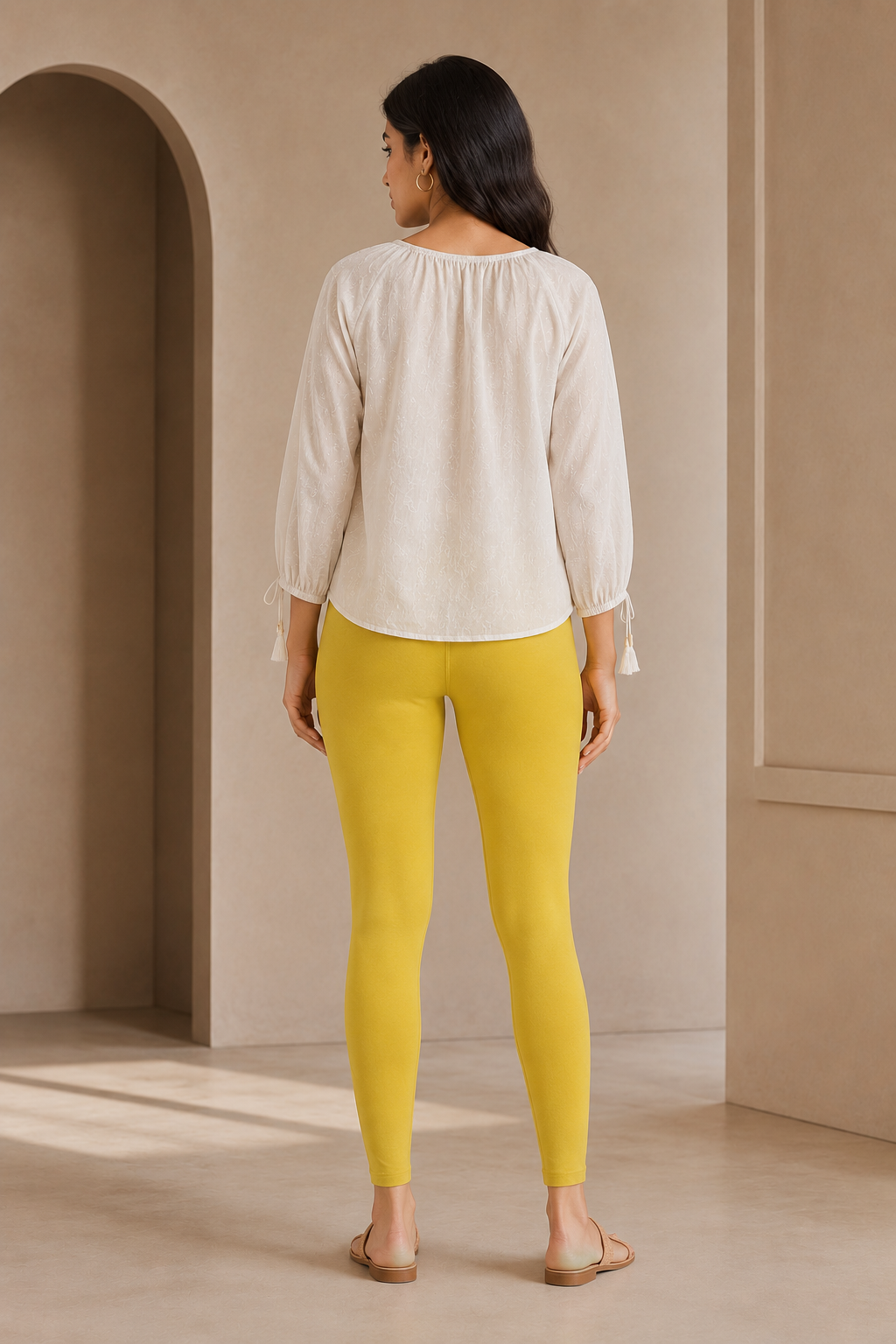 Spicy Mustard Ankle Length Leggings