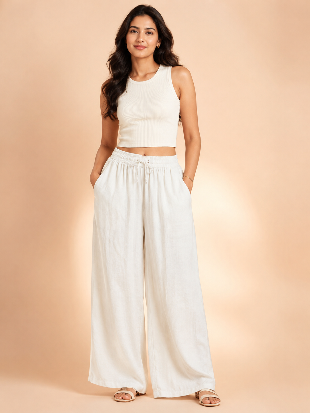 White Linen Palazzo