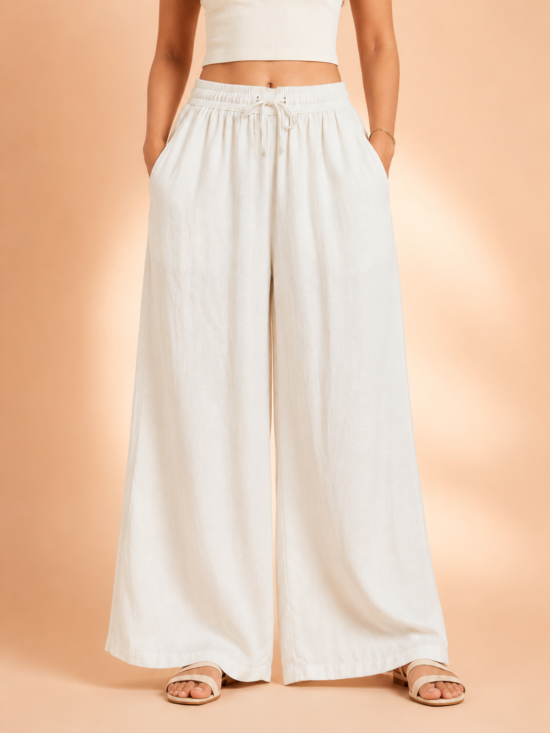 White Linen Palazzo