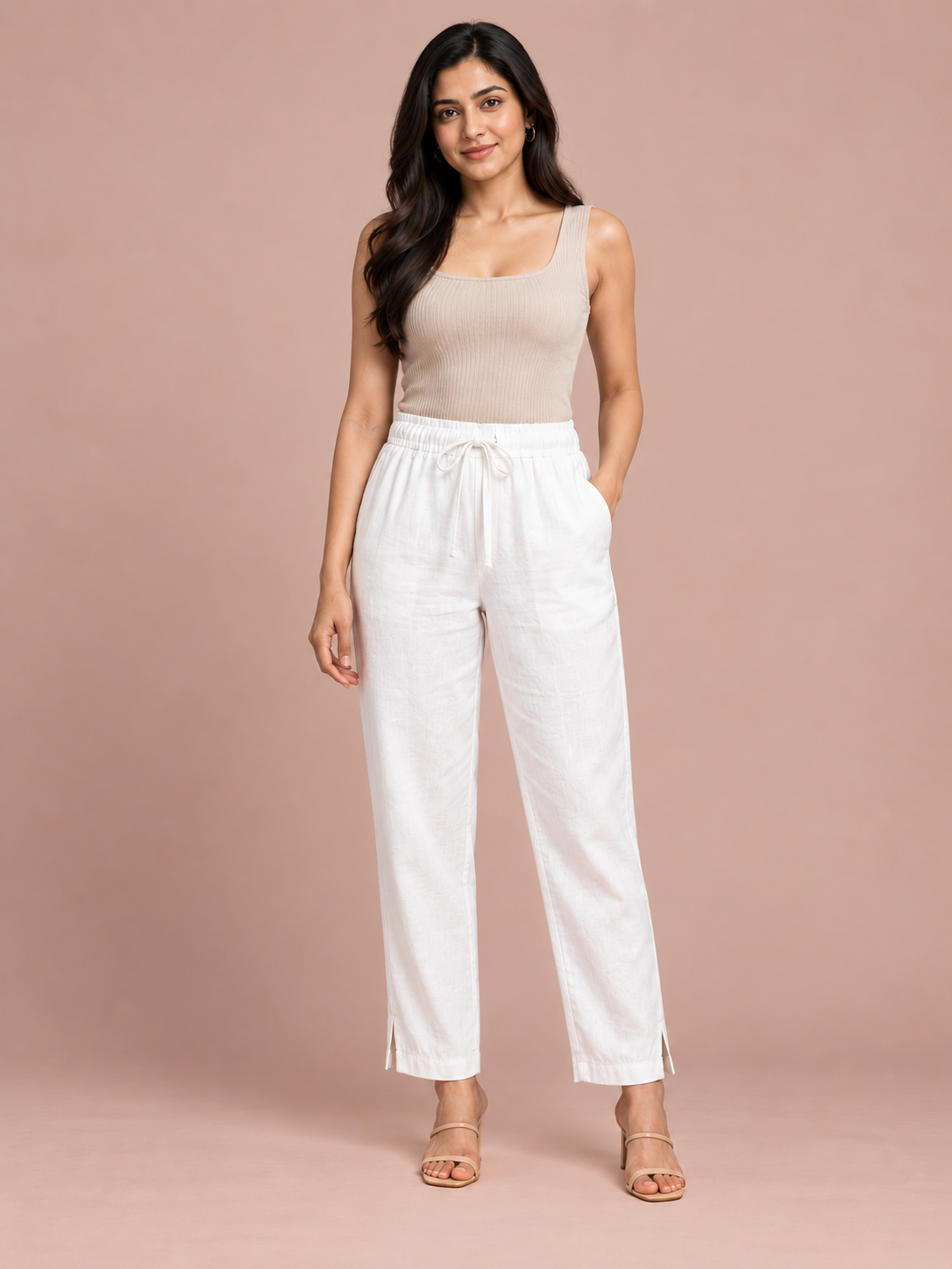 White Linen Pant