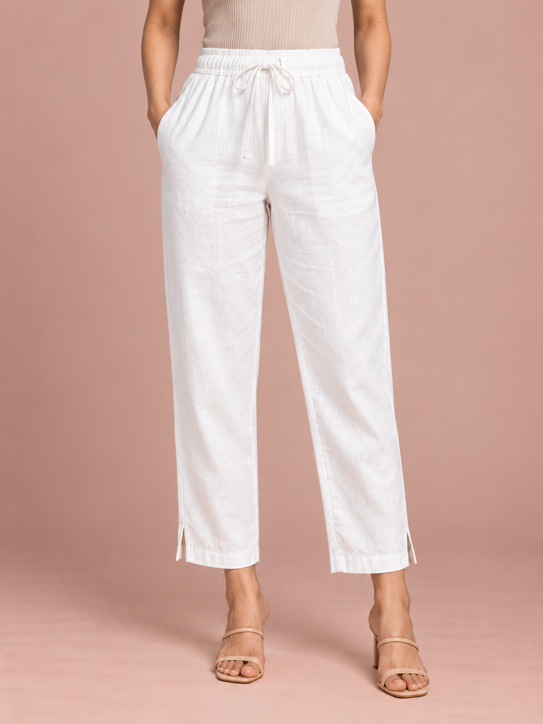 White Linen Pant