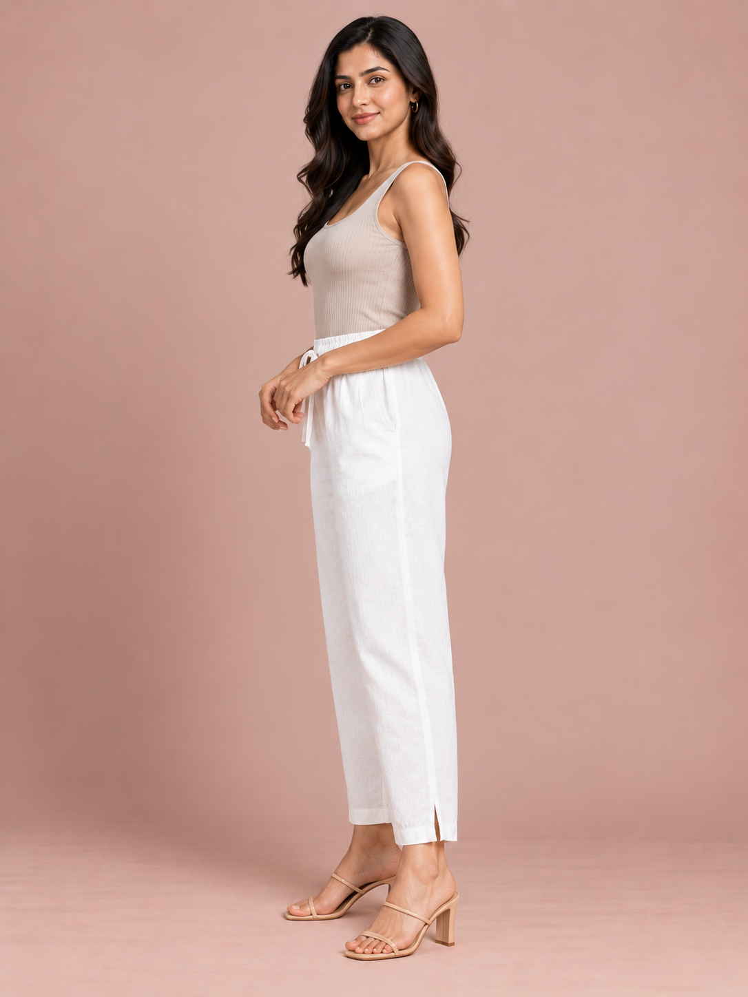 White Linen Pant