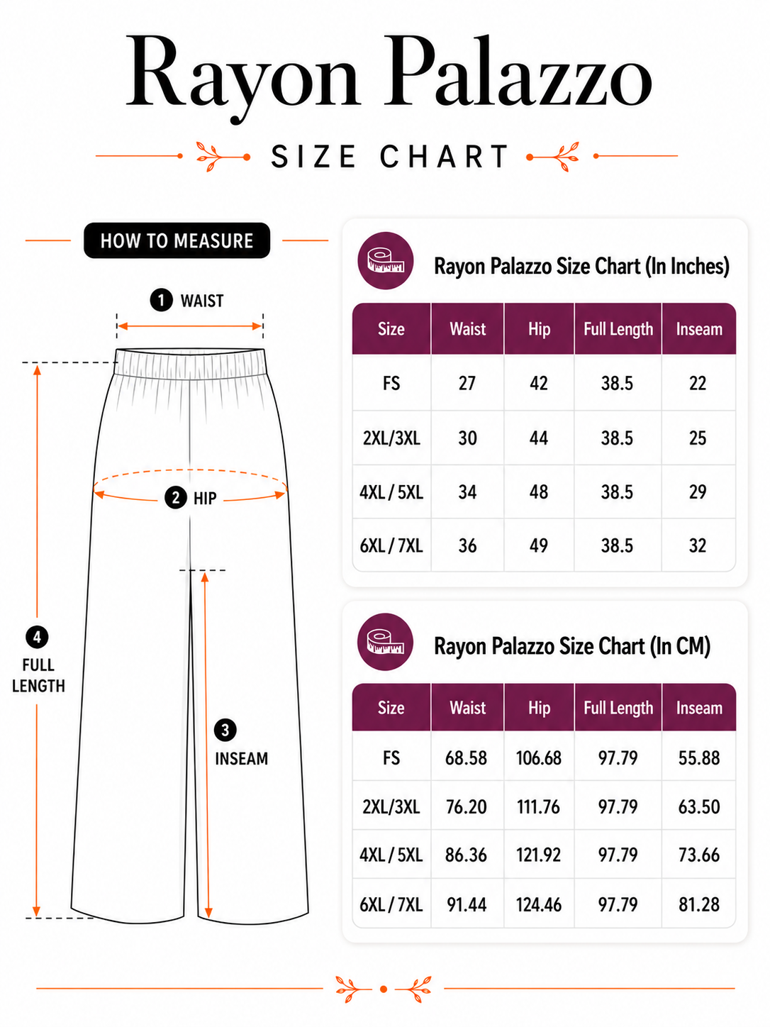White Pocket Premium Rayon Palazzo